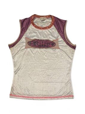 Y2K Riley Vintage satin jersey tank top